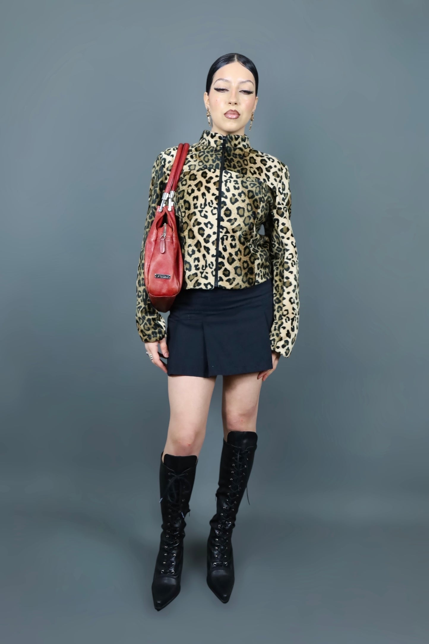 Veste cintrée léopard