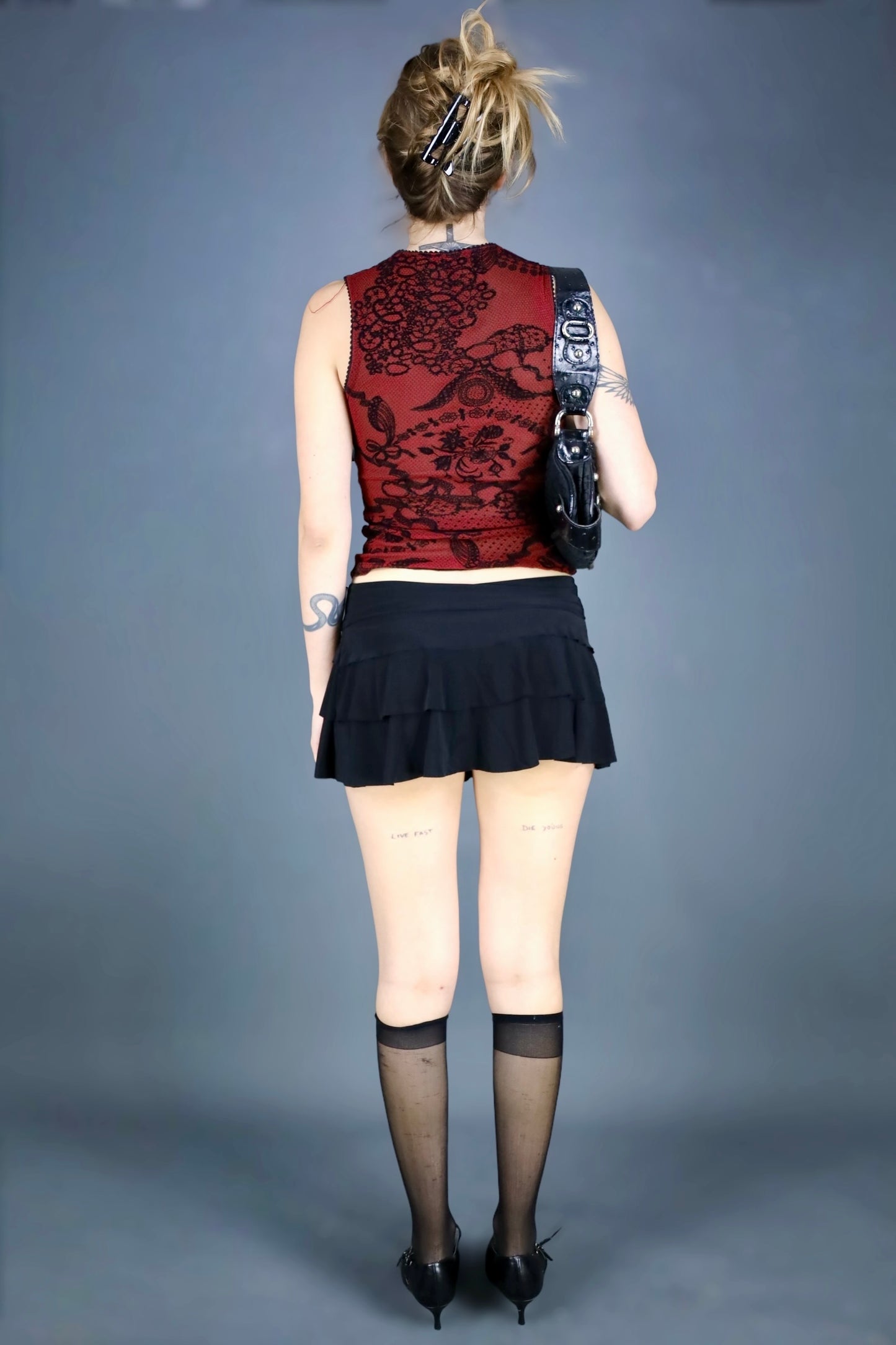Débardeur en mesh rouge