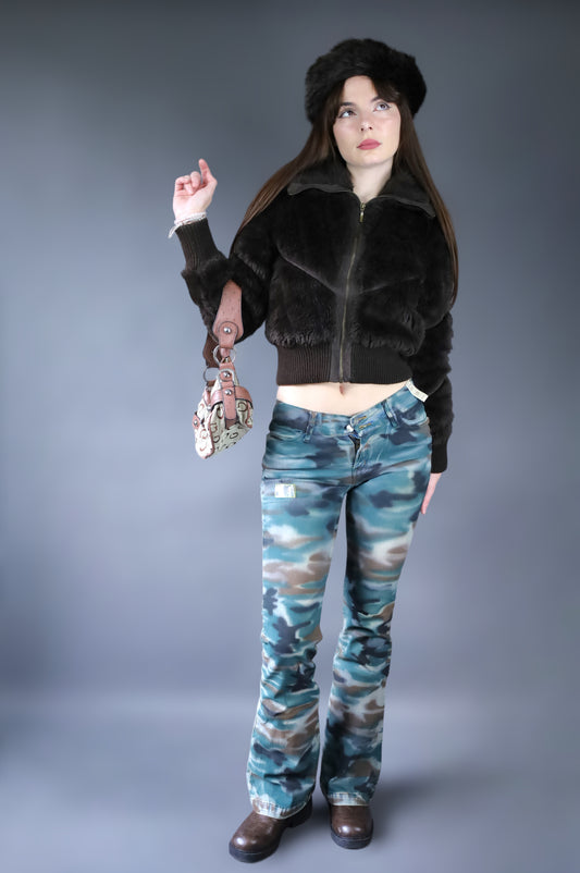 Jean flare camouflage