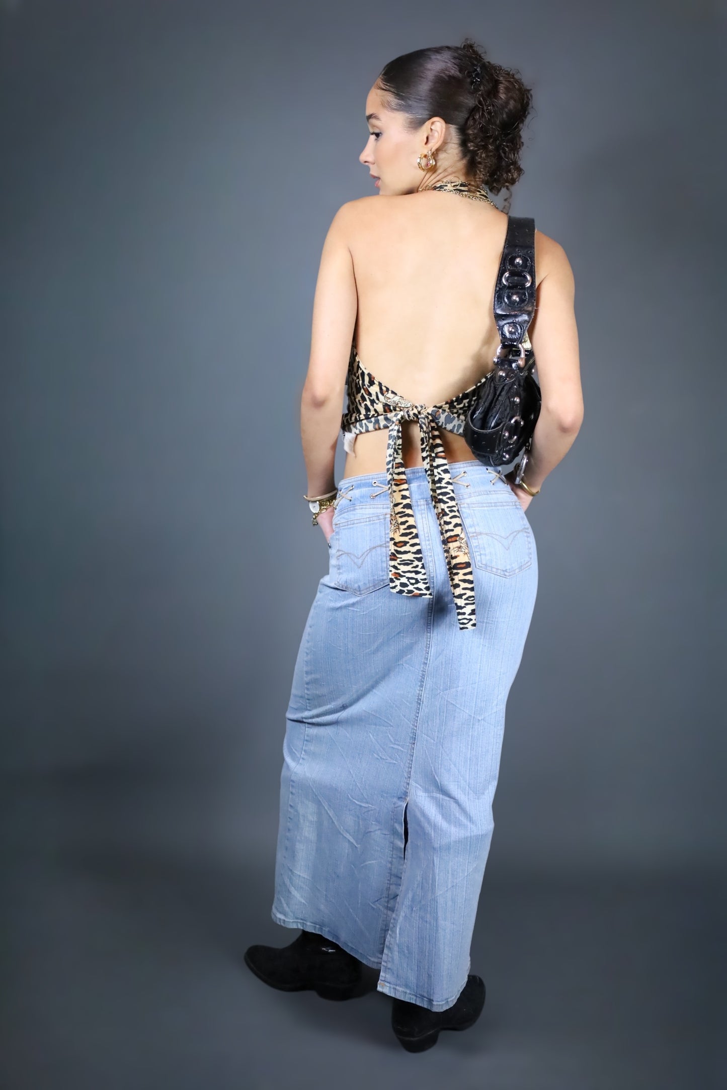 Jupe longue en jean