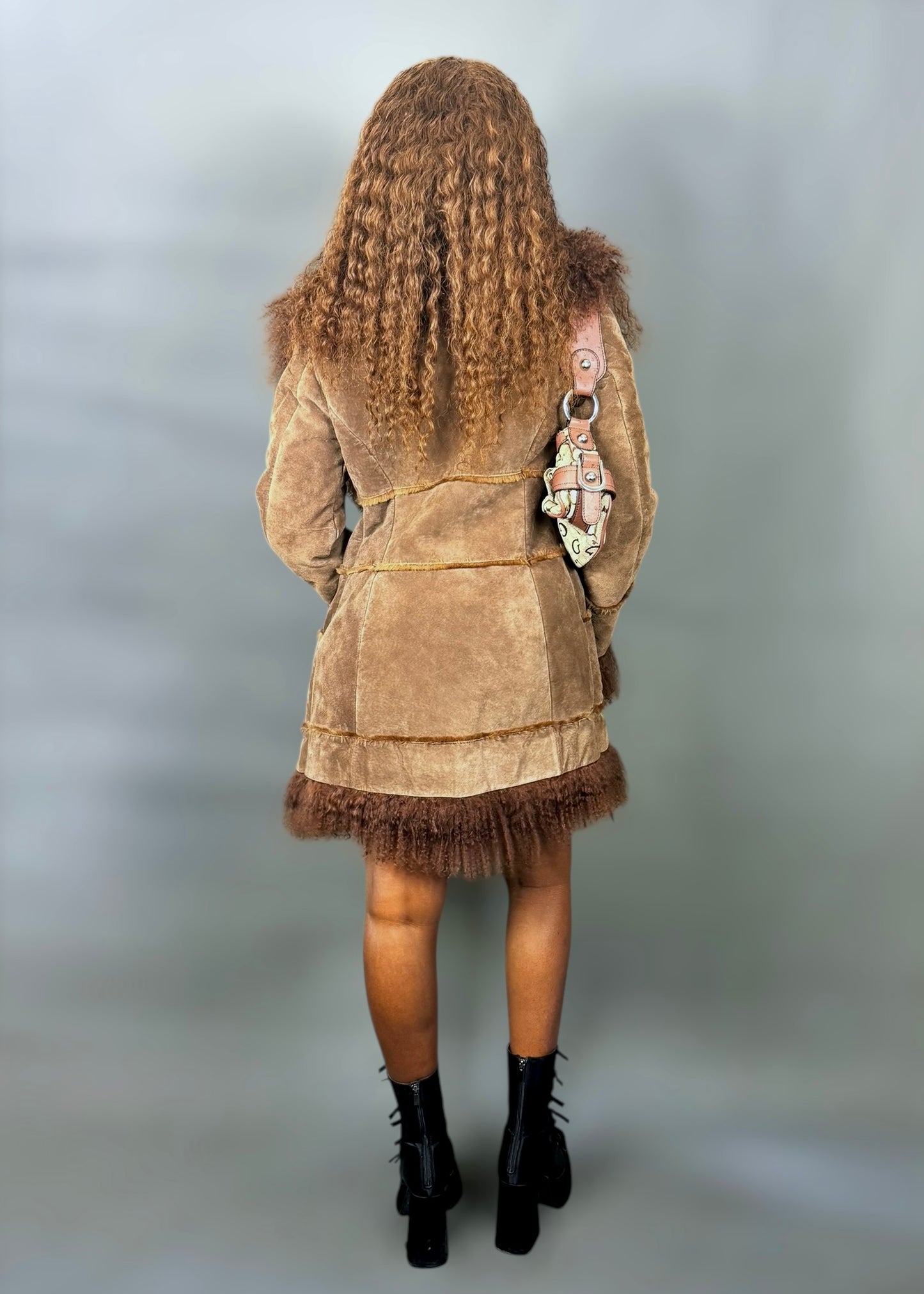 Manteau afghan marron