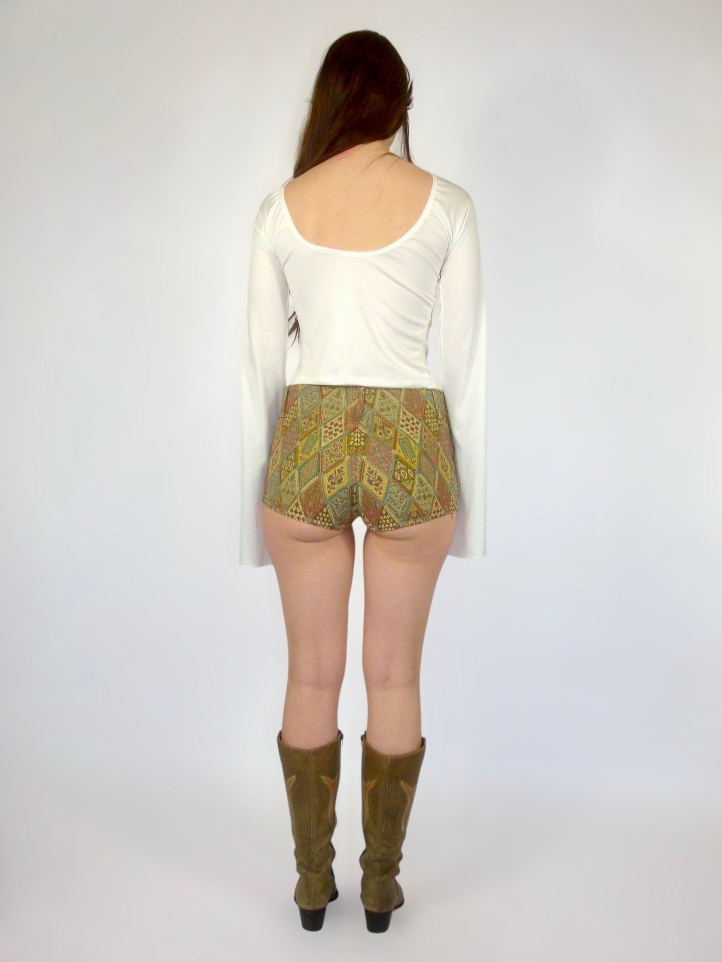 Bottes Santiags kaki
