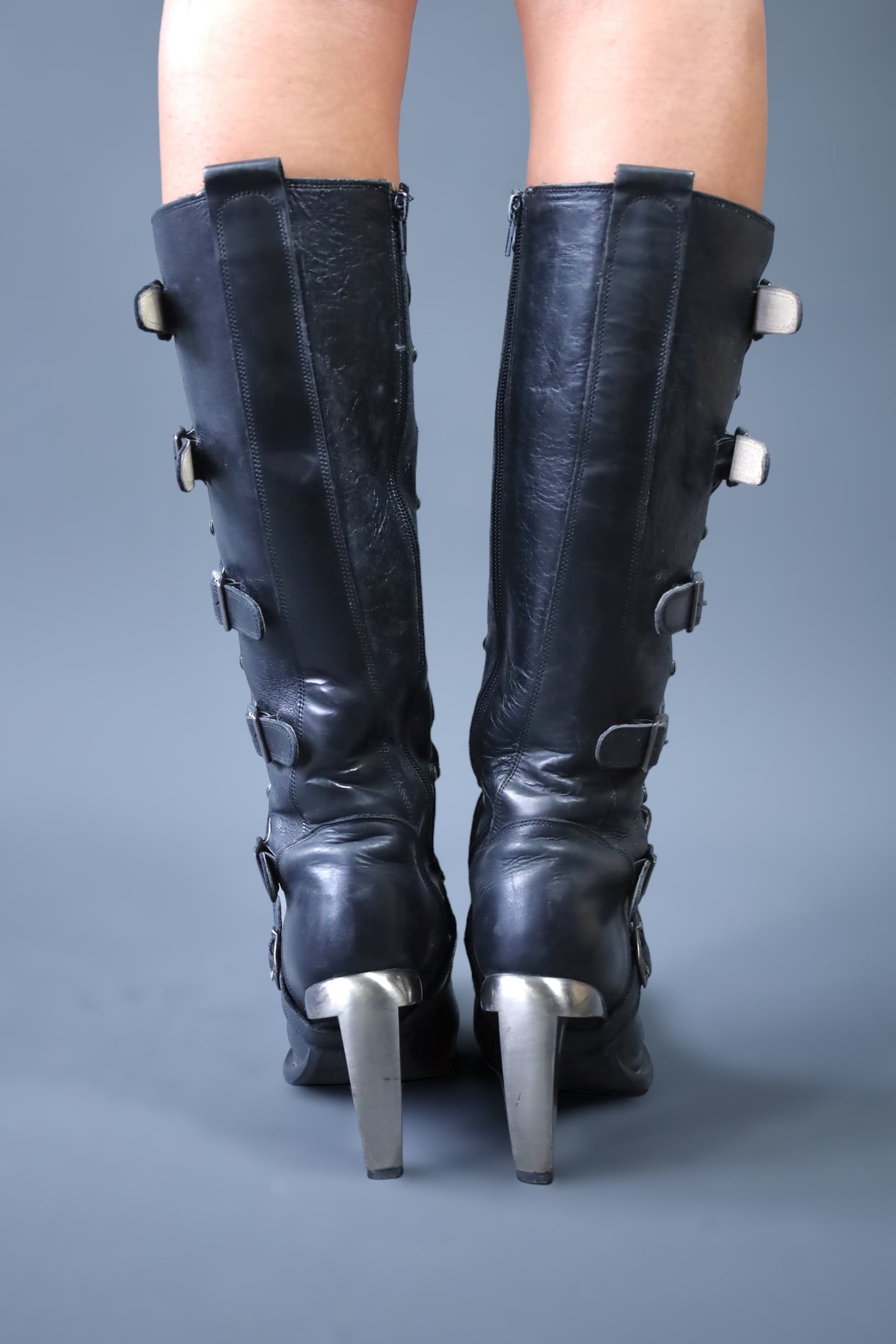 Bottes pointues noire New Rock