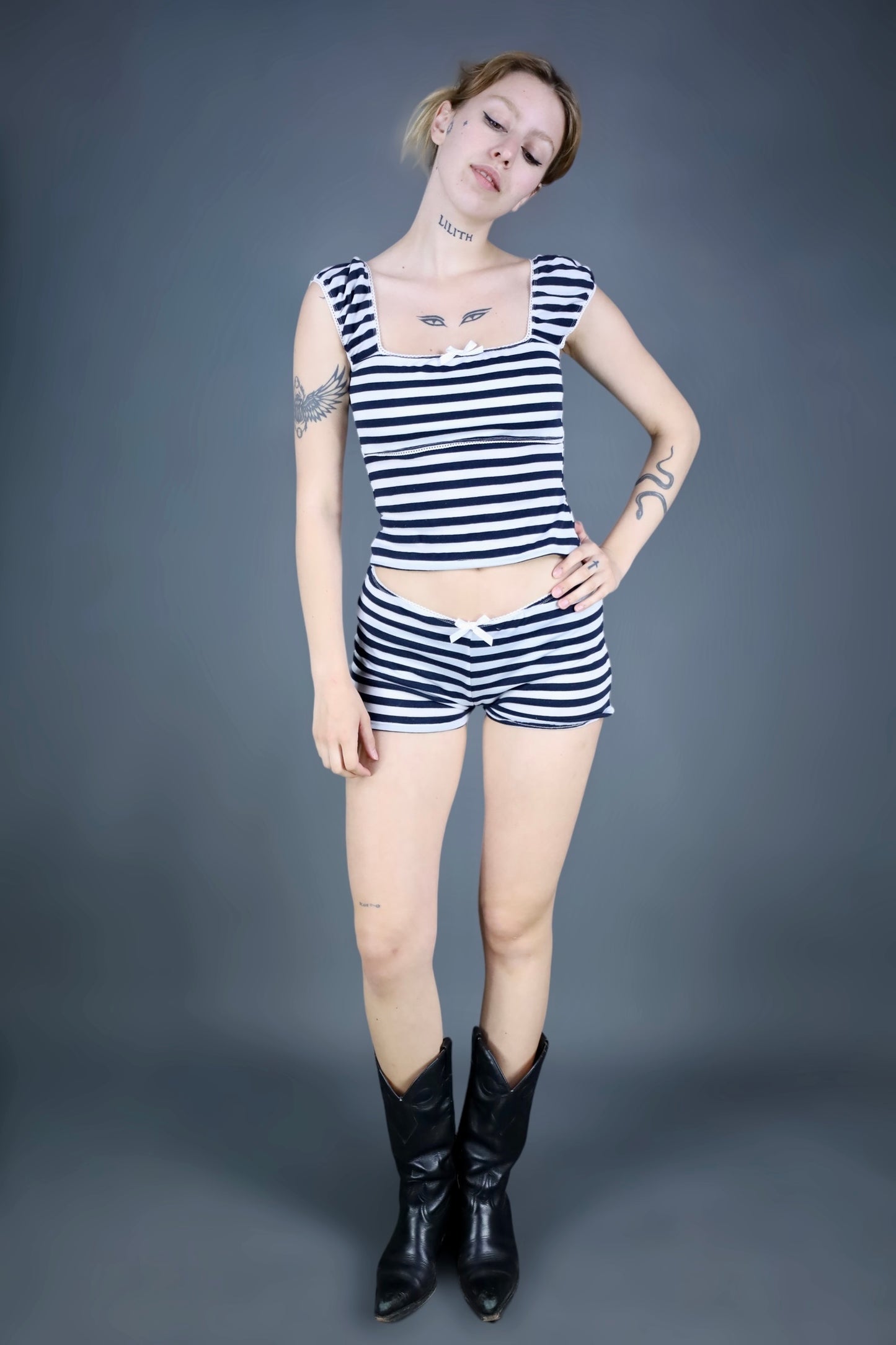 Ensemble top babydoll + mini short Lana