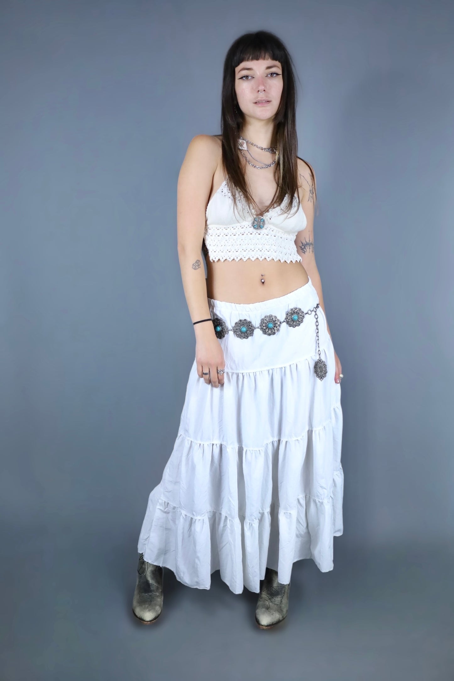 Top dos nu crochet blanc