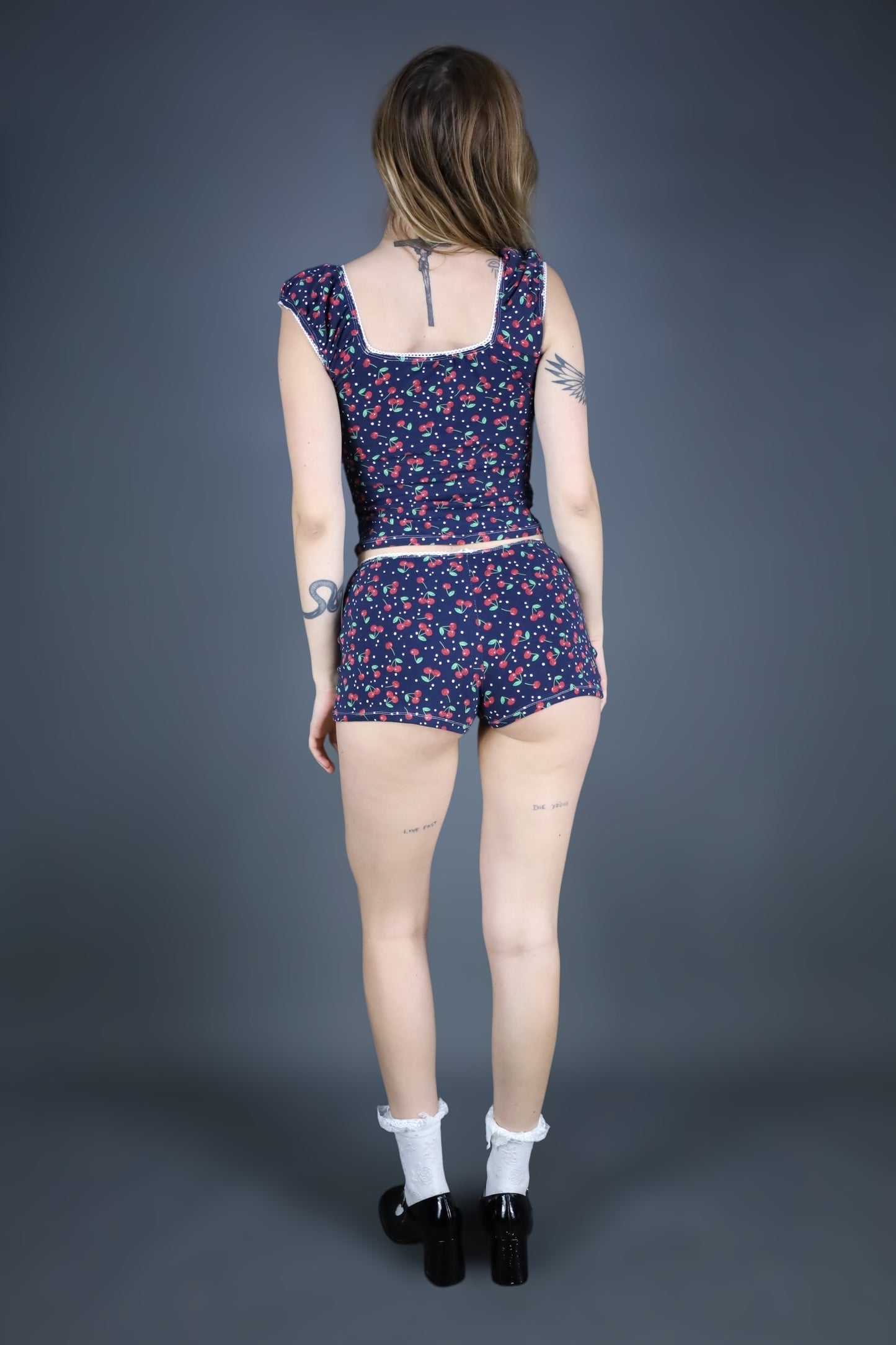 Ensemble top babydoll + mini short Ambre