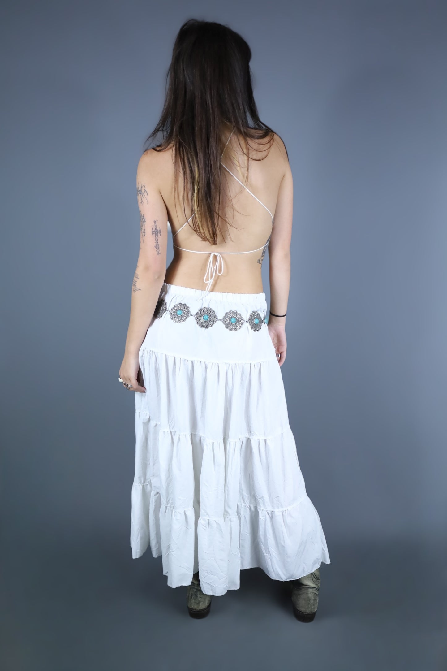 Top dos nu crochet blanc