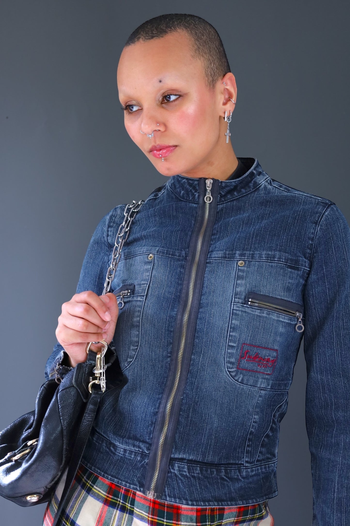 Veste de biker en jean