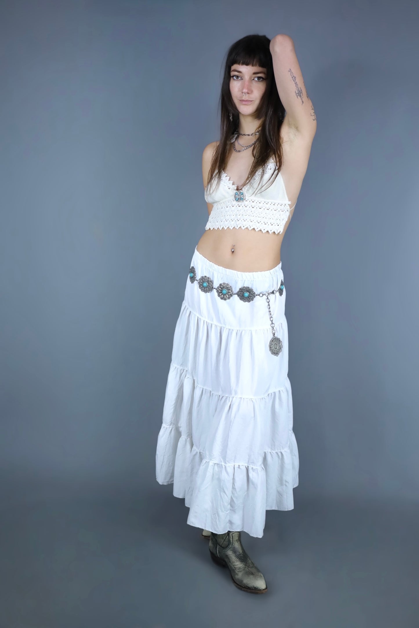 Top dos nu crochet blanc