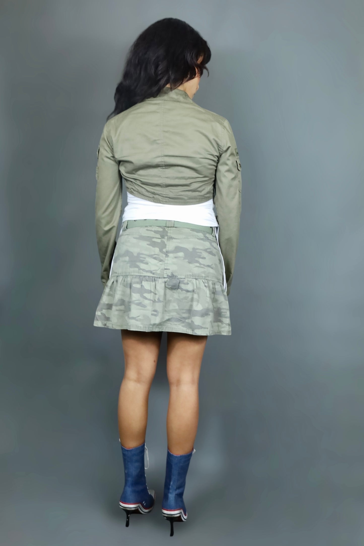 Mini jupe camouflage