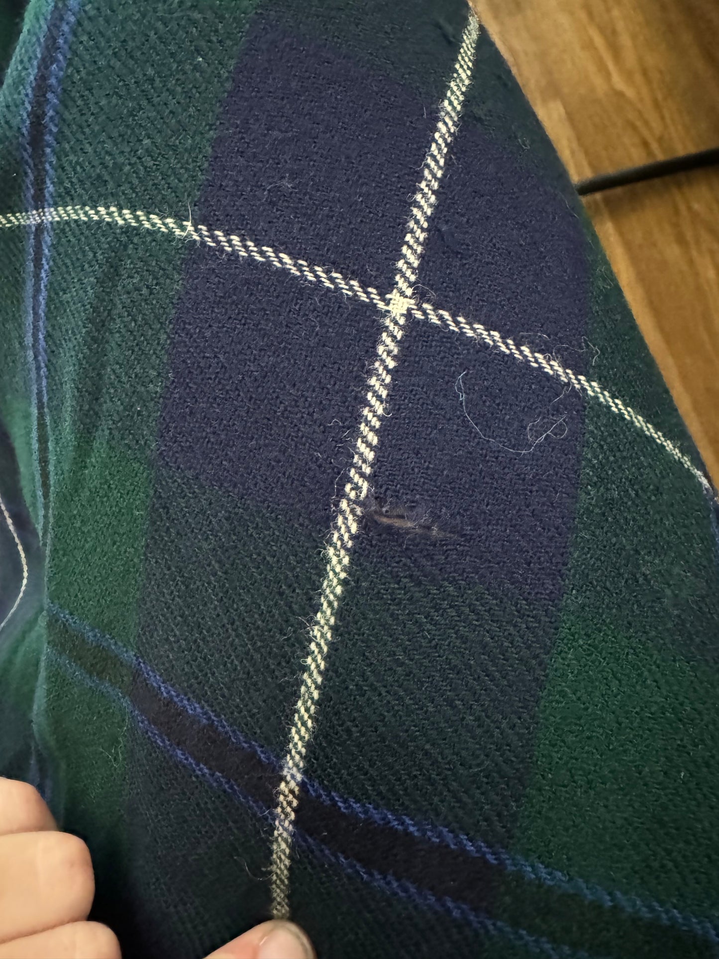 Kilt long à carreaux verts