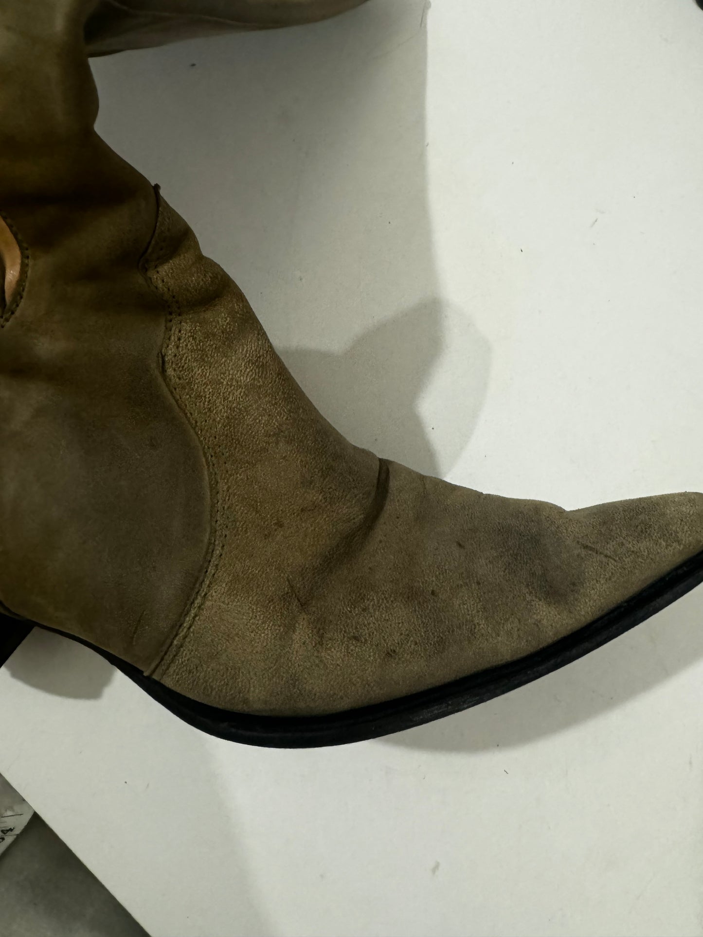 Bottes Santiags kaki