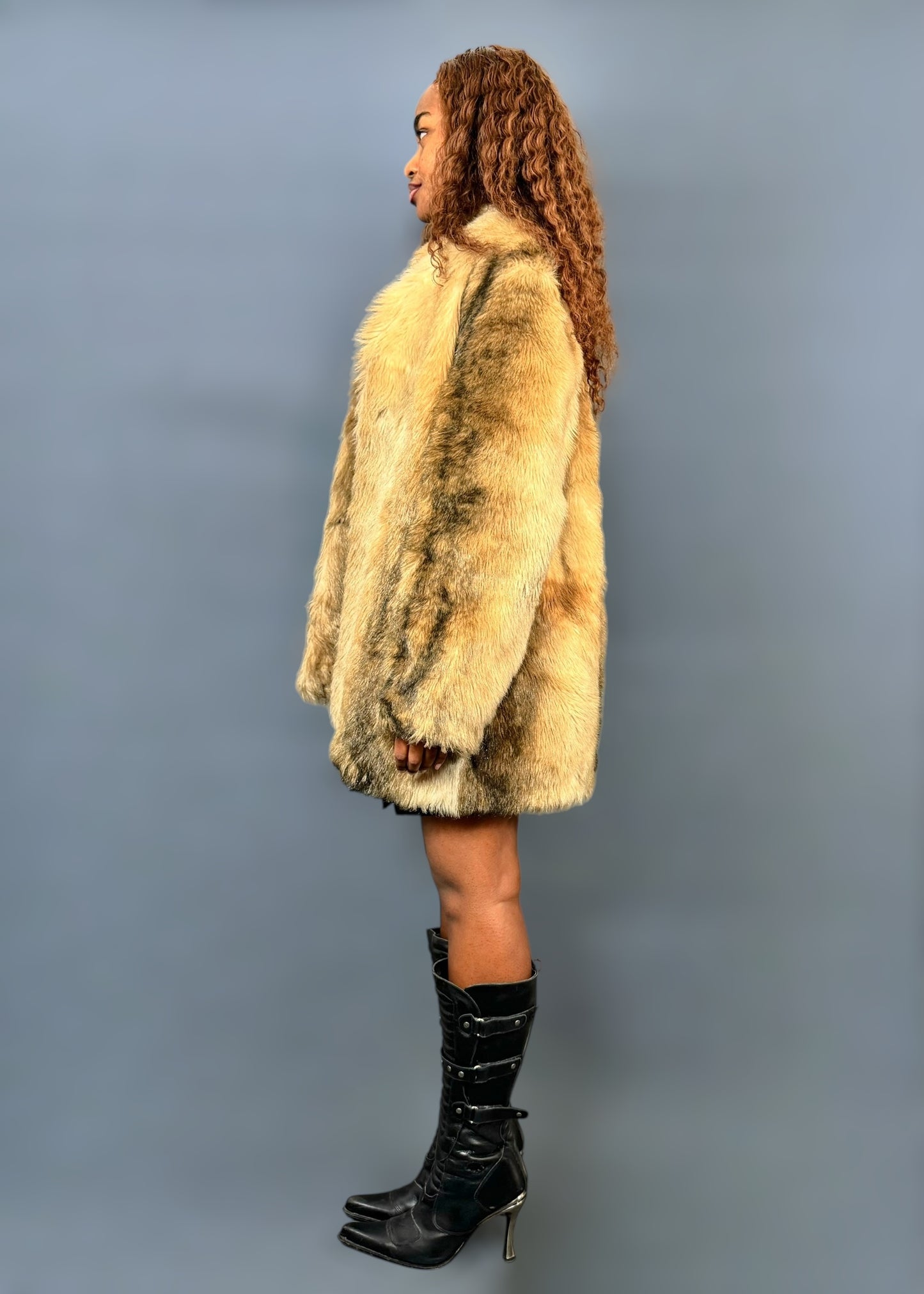 Manteau en fausse fourrure