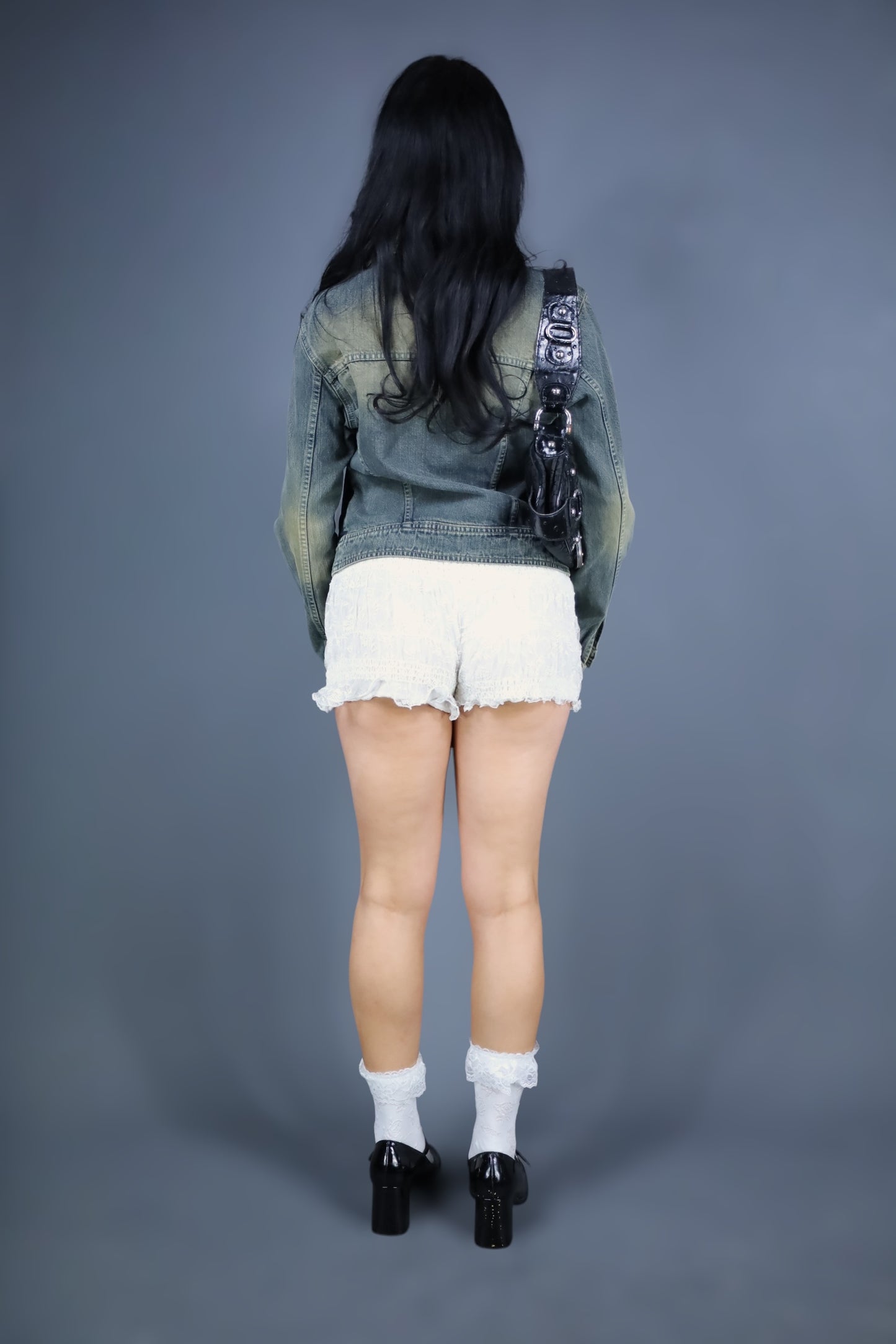 Short en dentelle blanc façon bloomer