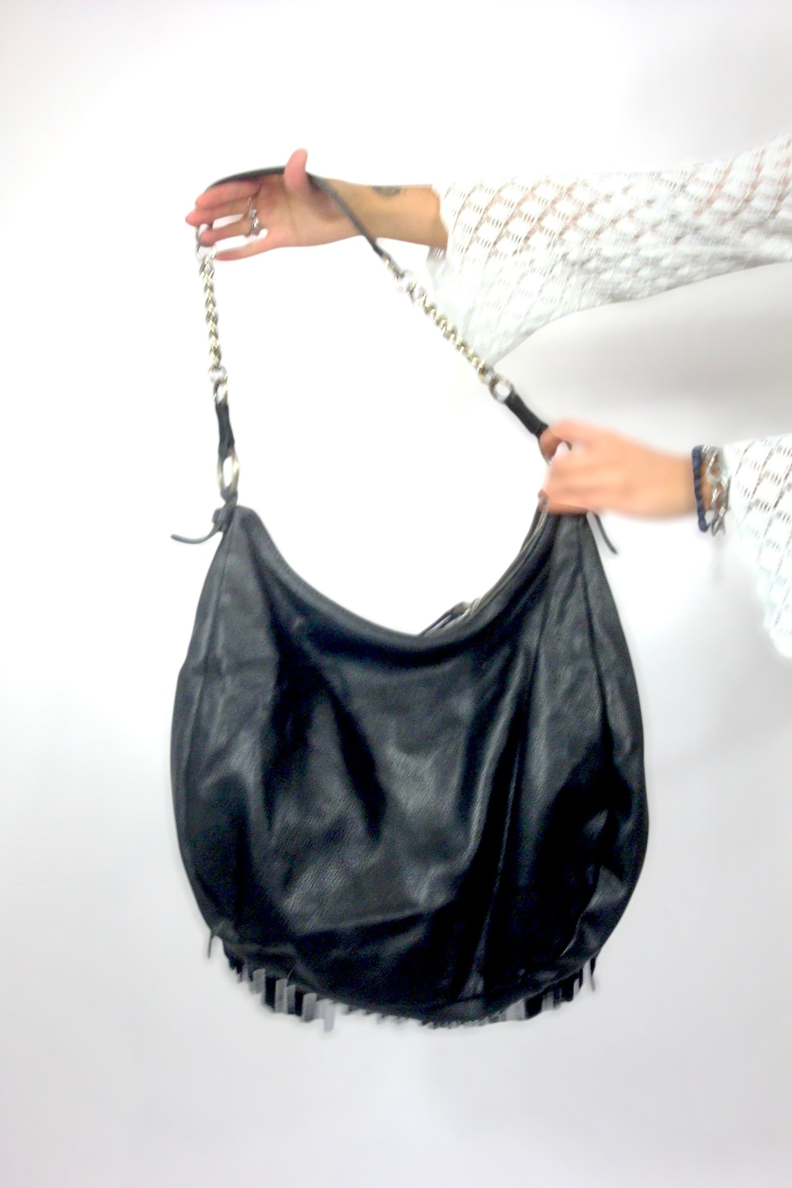 Sac guess noir à franges
