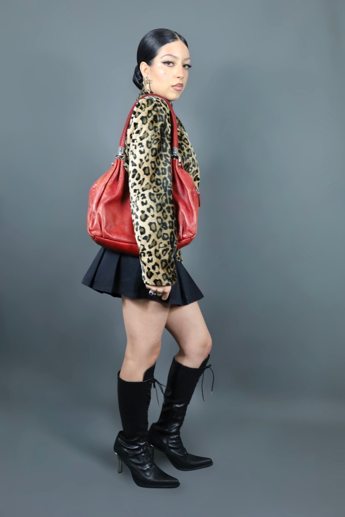 Veste cintrée léopard