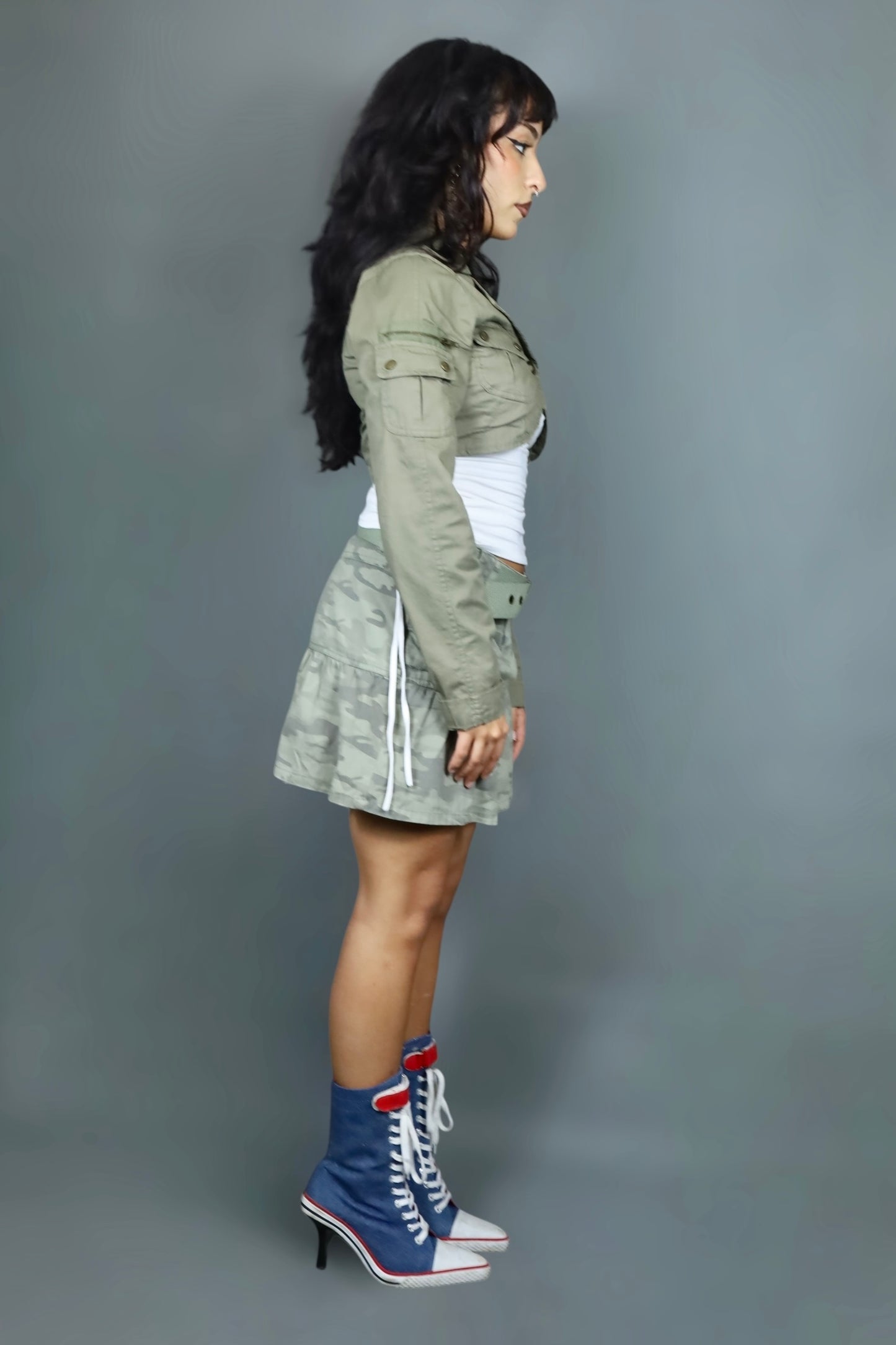 Mini jupe camouflage