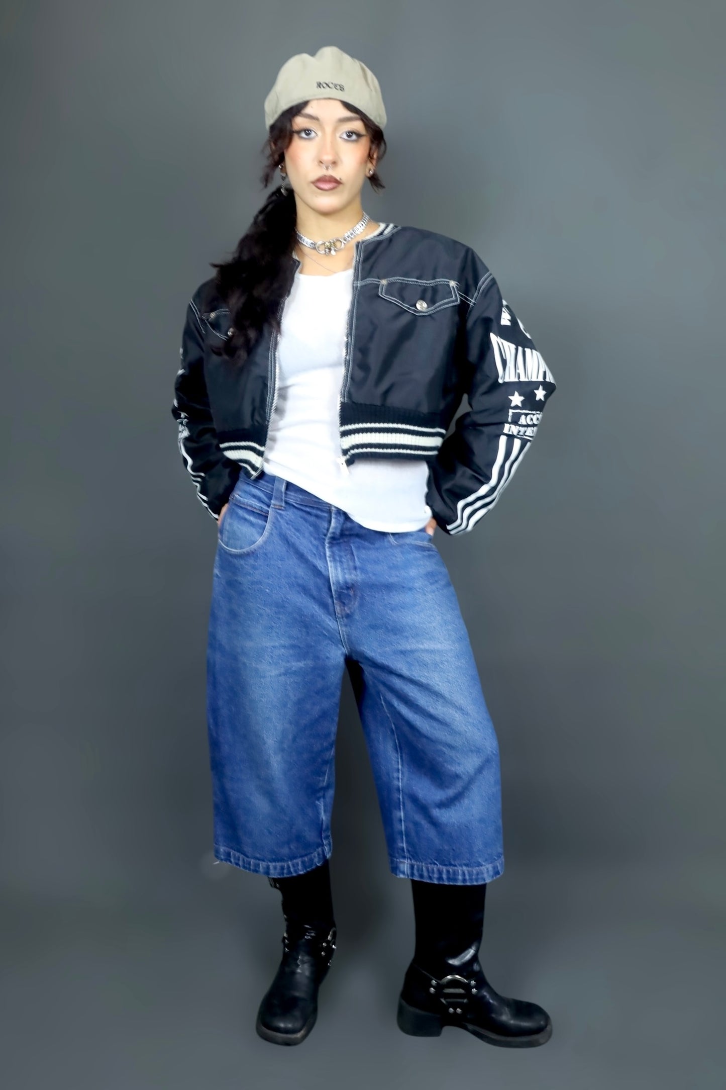 Jort en jean oversize
