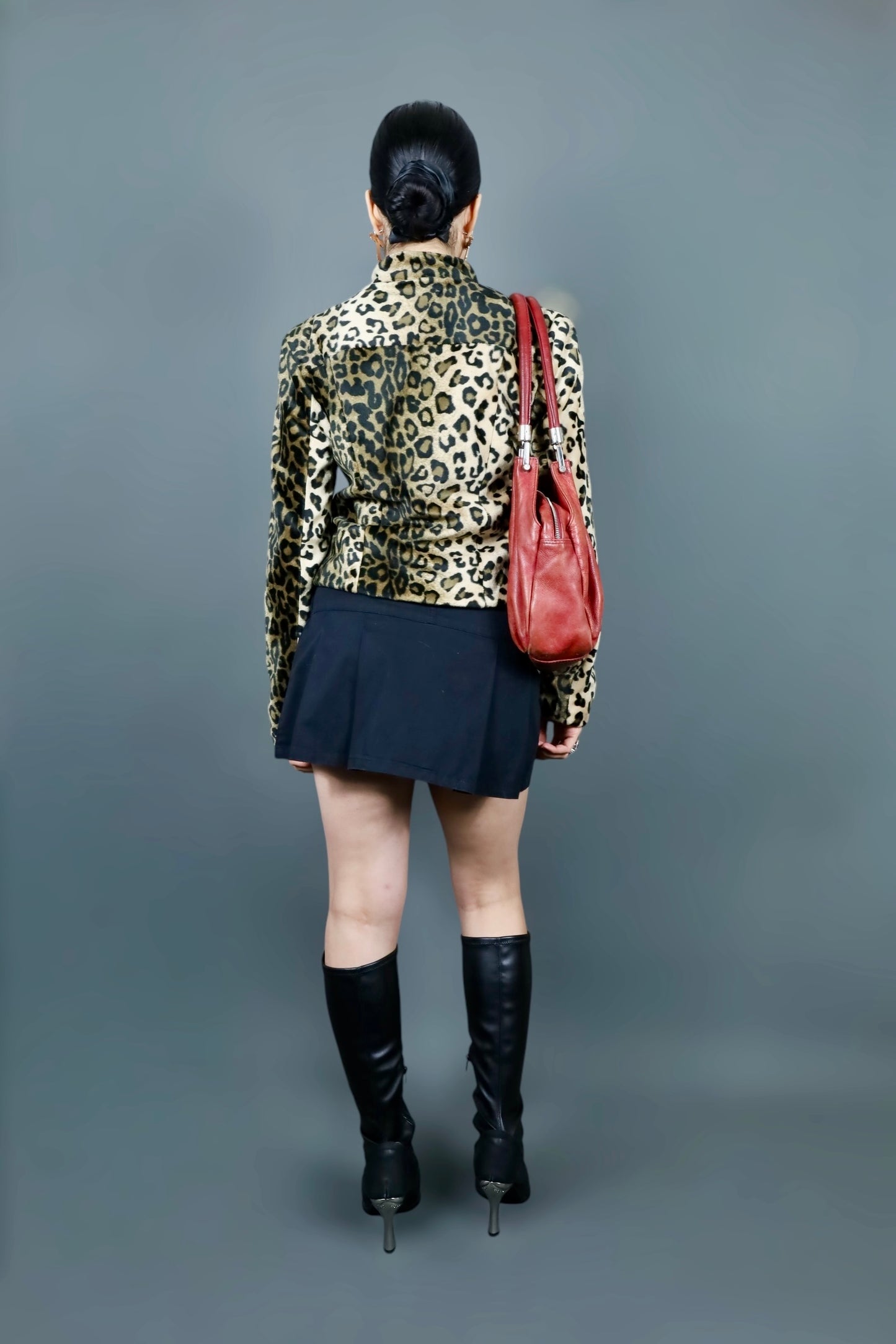 Veste cintrée léopard