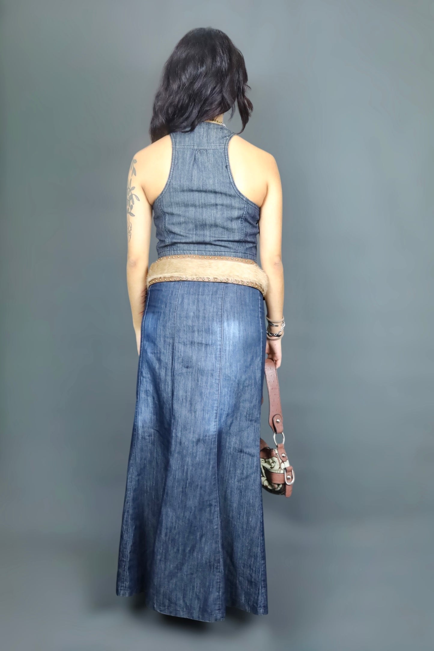 Jupe longue en jean