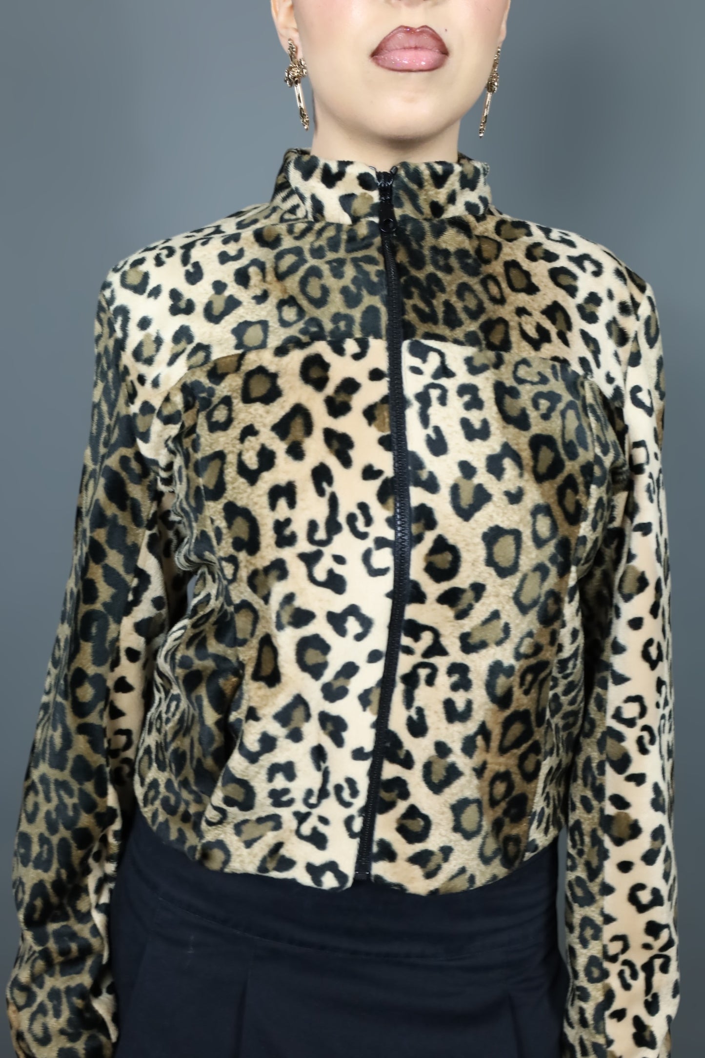 Veste cintrée léopard