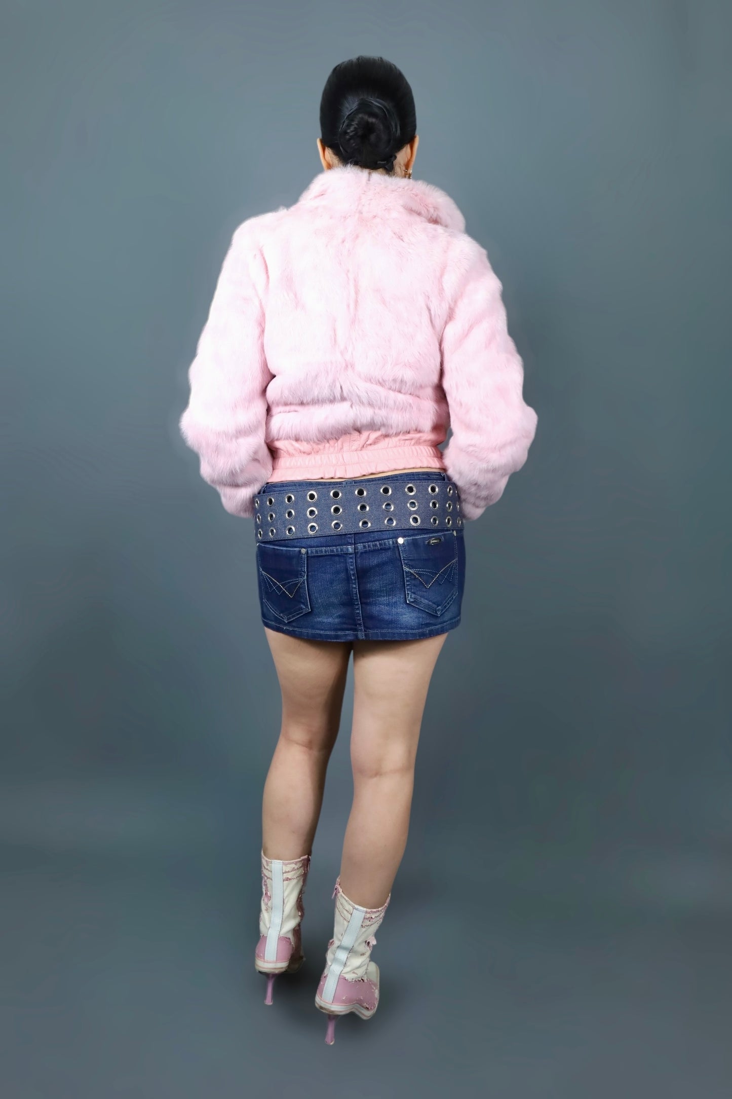 Jupe short en jean