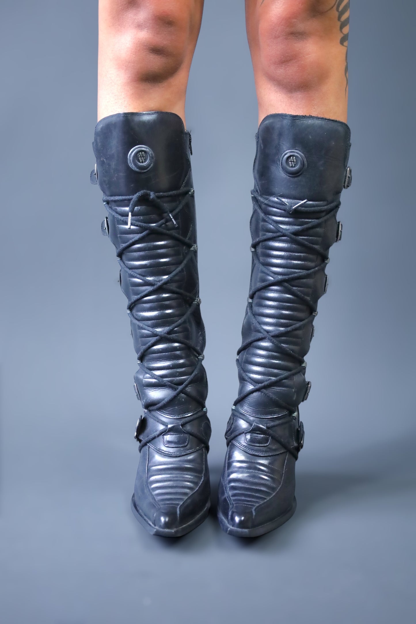 Bottes pointues noire New Rock