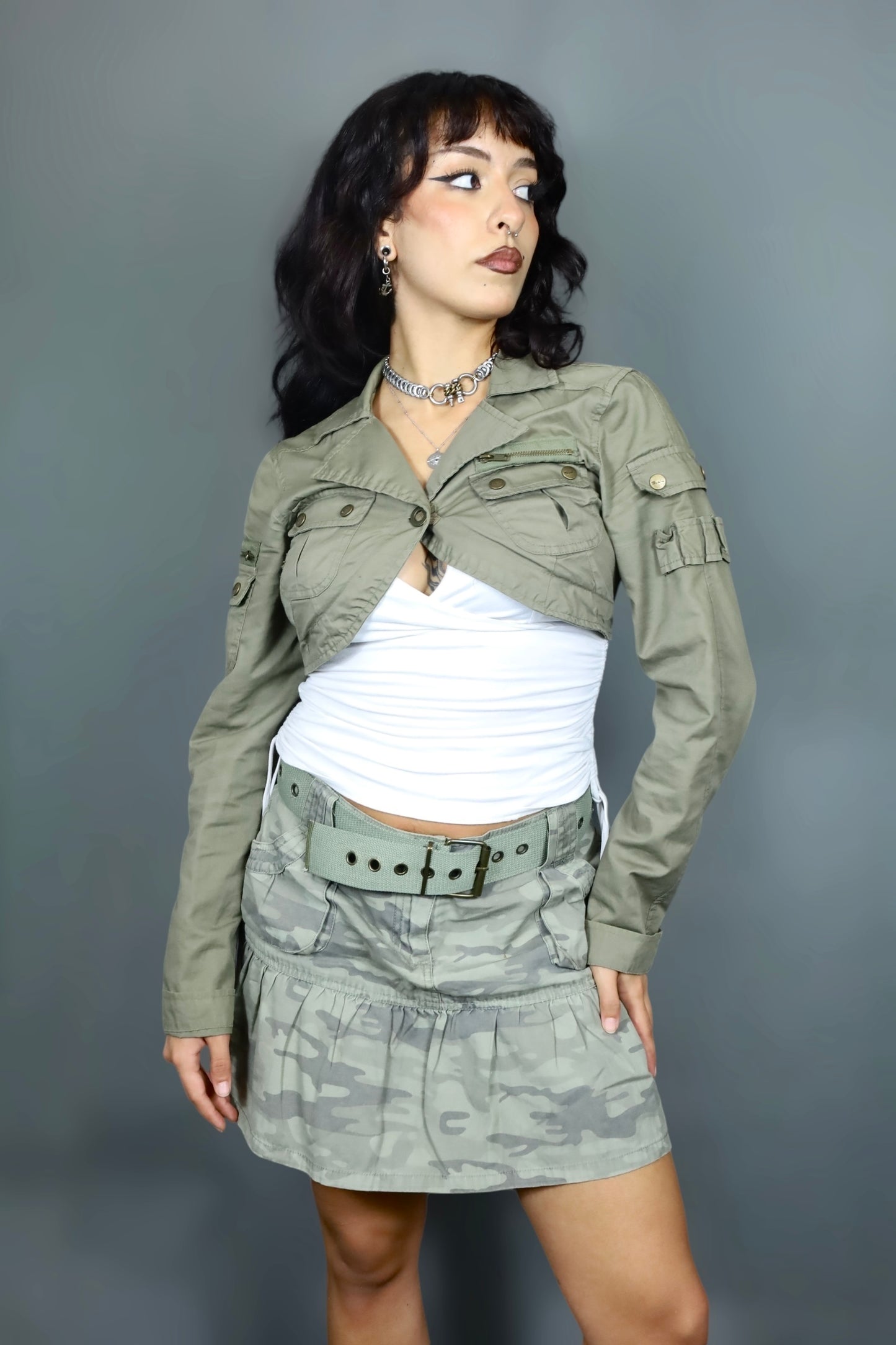 Mini jupe camouflage
