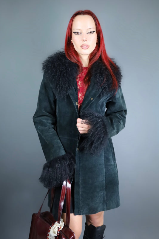 Manteau afghan noir