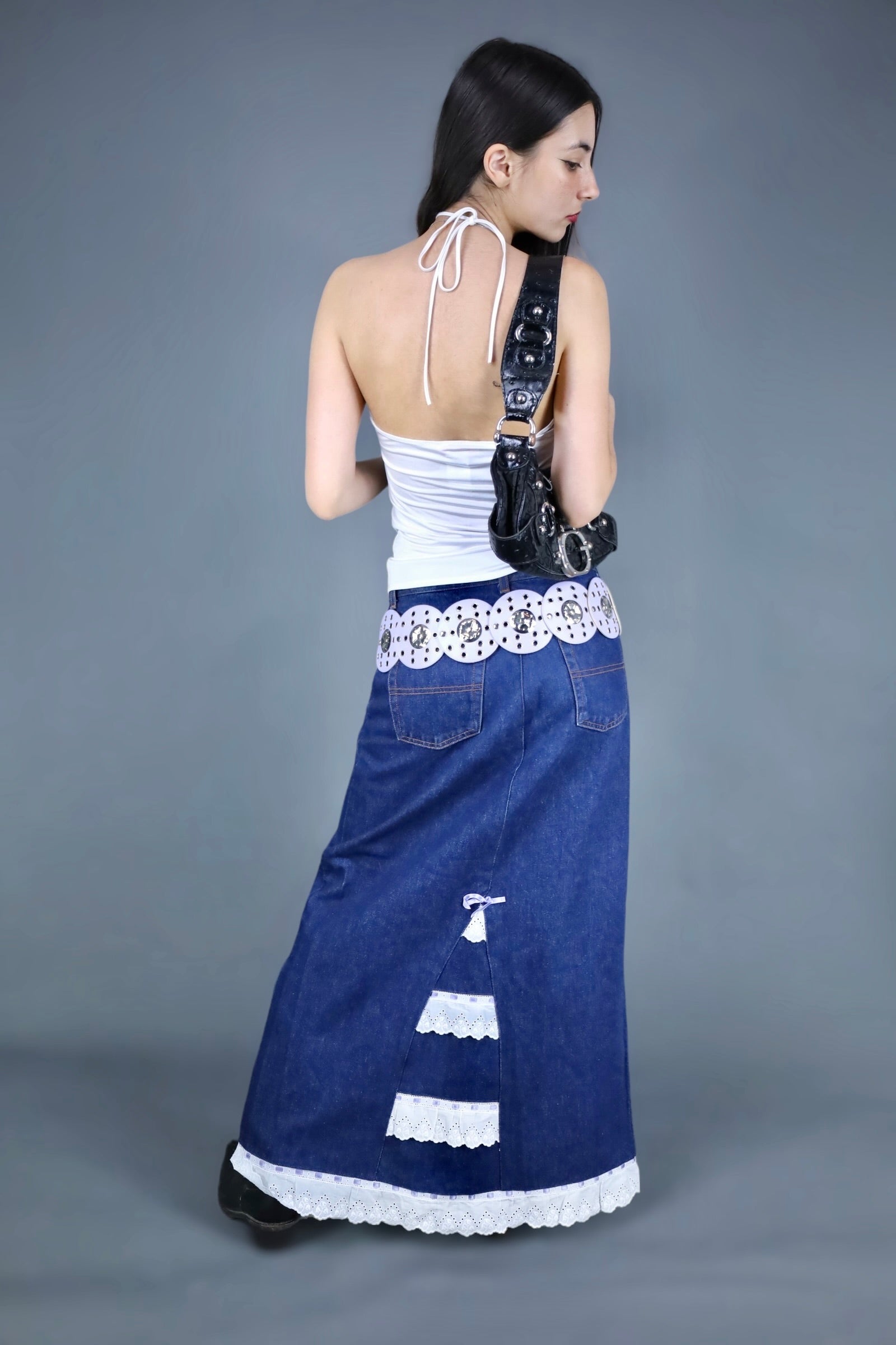 Ceinture à disques lilas