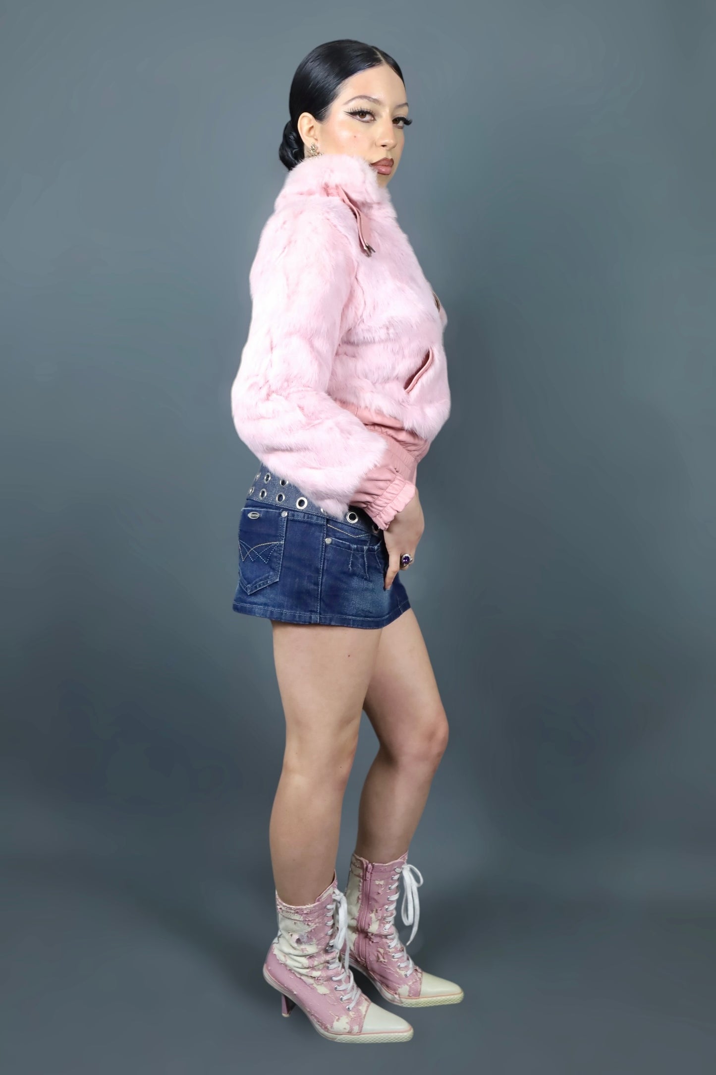 Jupe short en jean