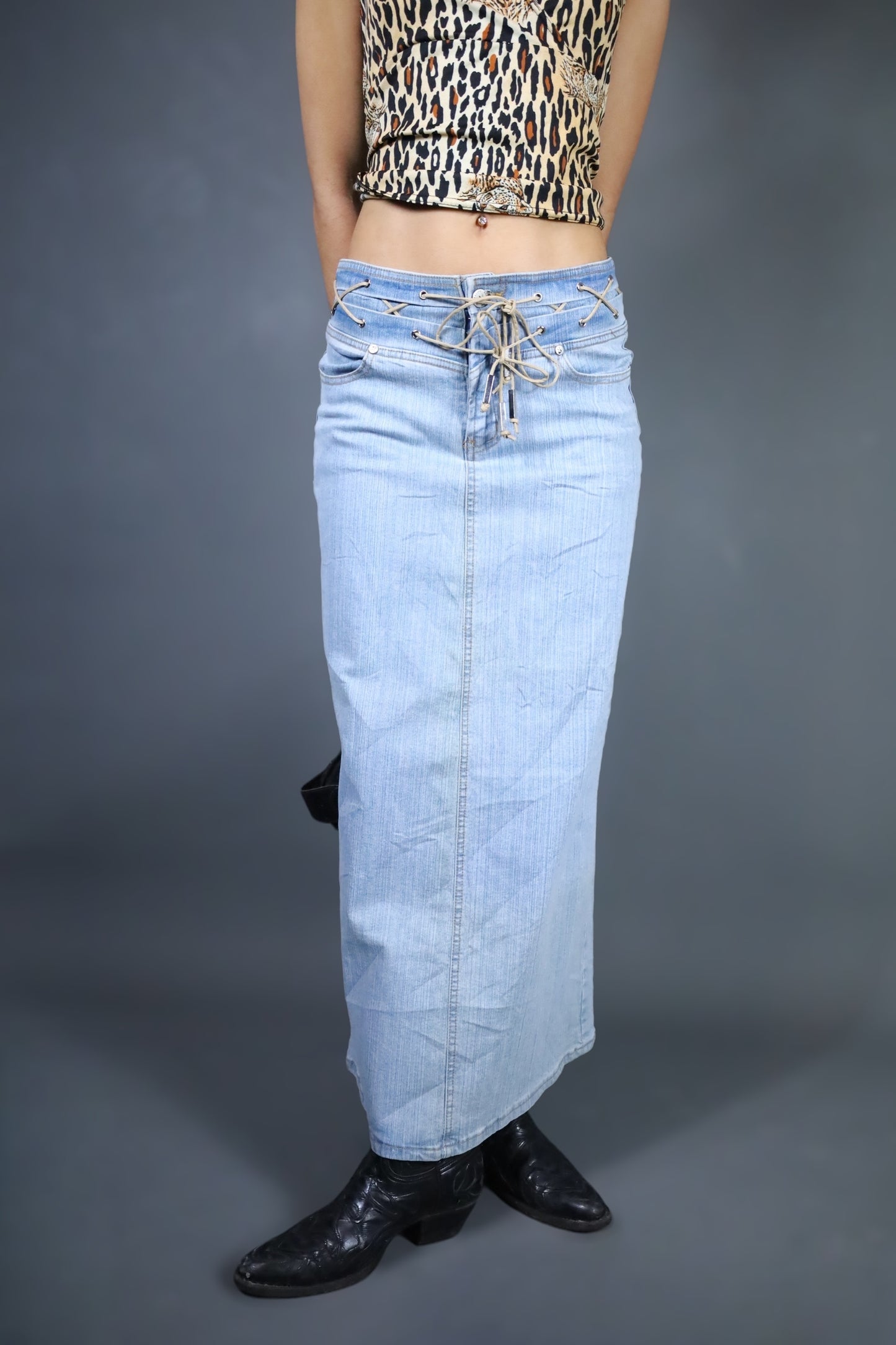 Jupe longue en jean