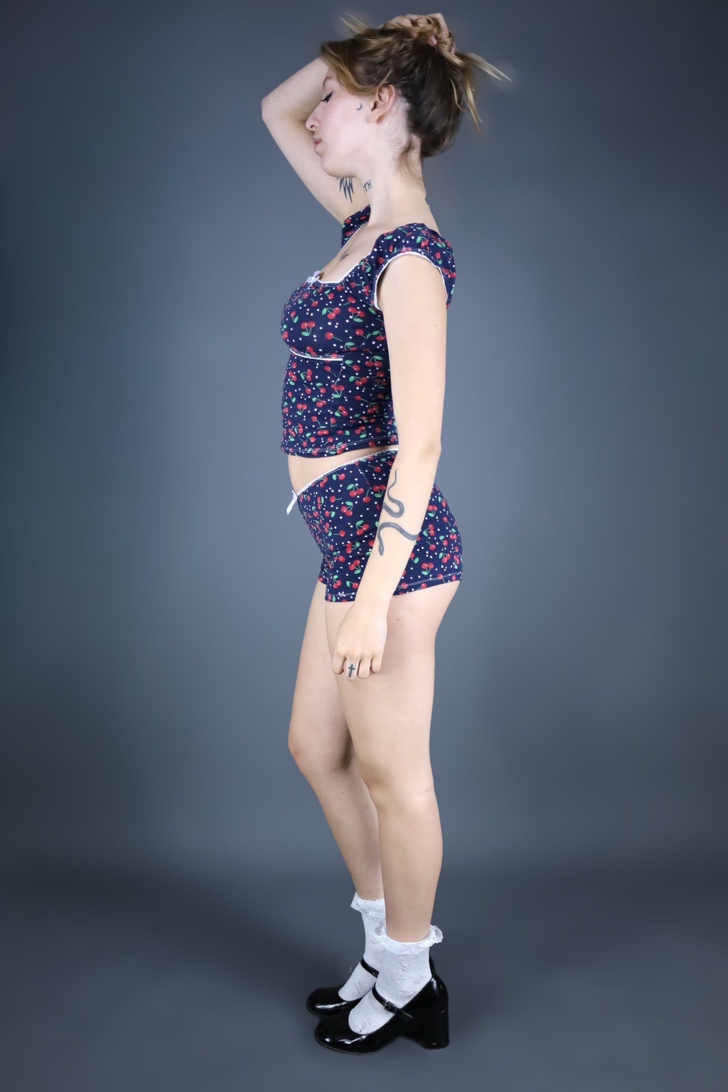Ensemble top babydoll + mini short Ambre