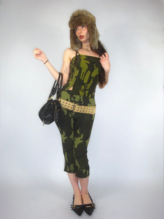 Ensemble capri camouflage