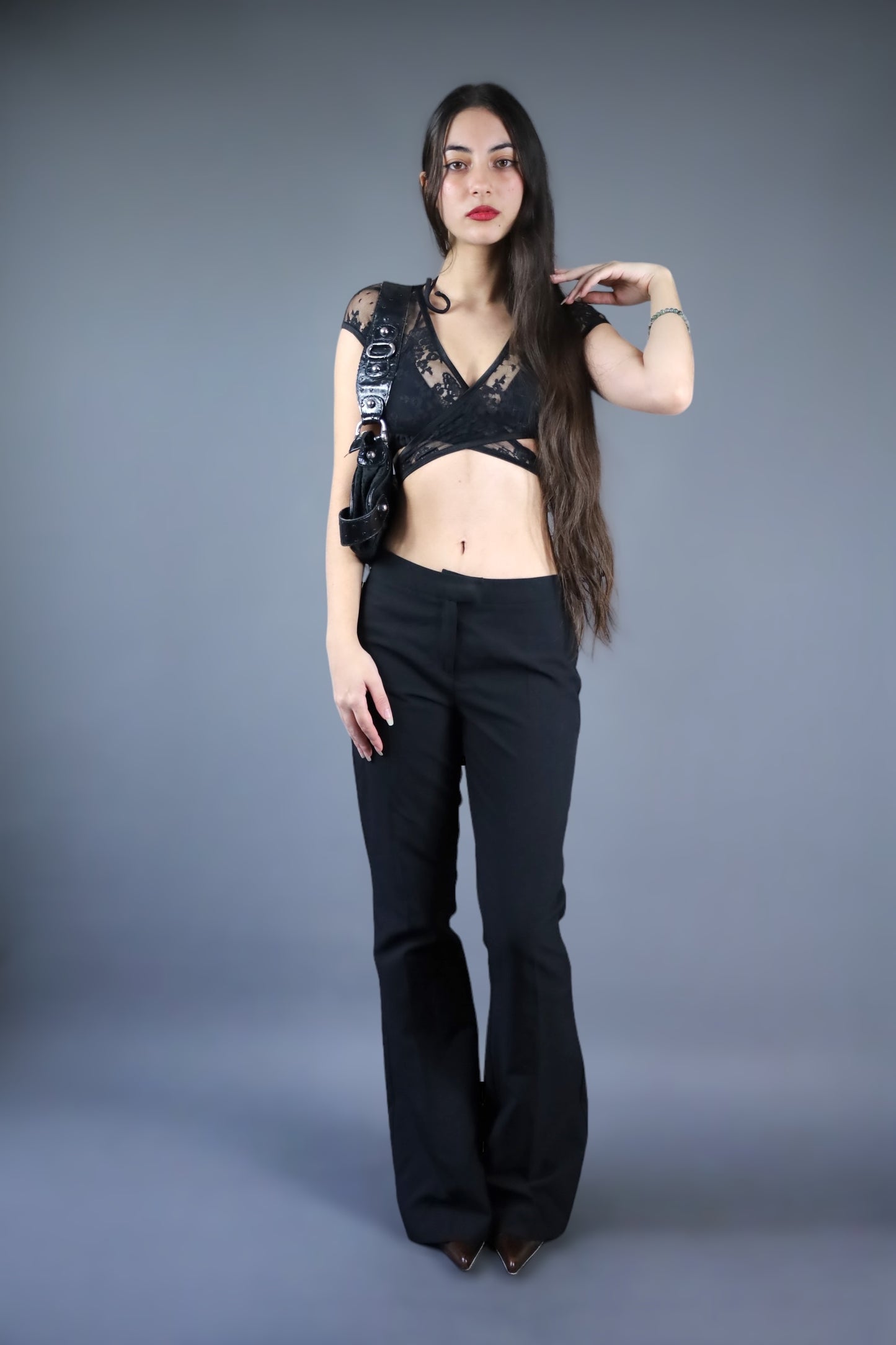 Pantalon flare noir