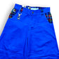 Pantalon baggy bleu et tartan deadstock