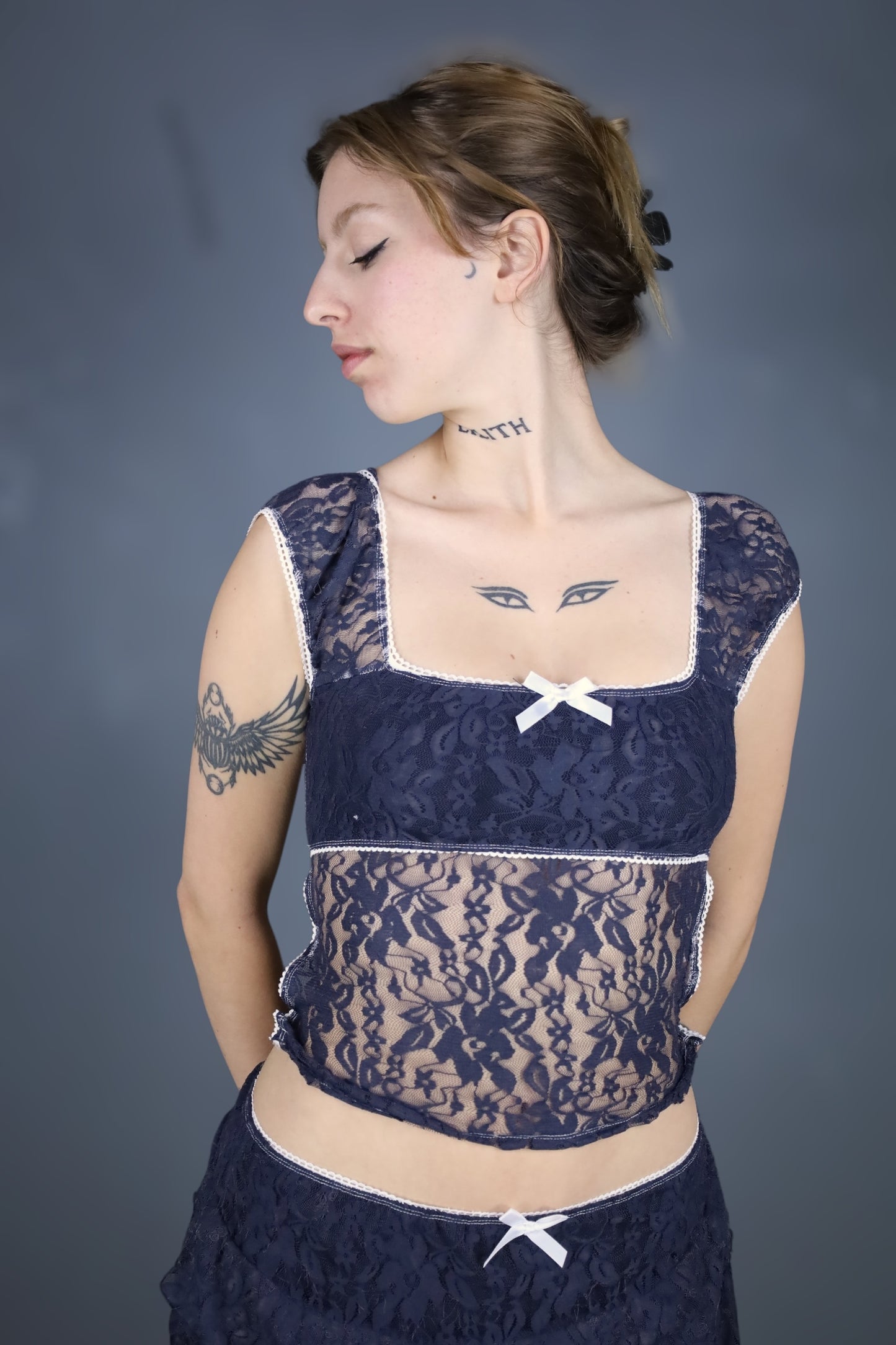 Ensemble top babydoll + jupe Marie