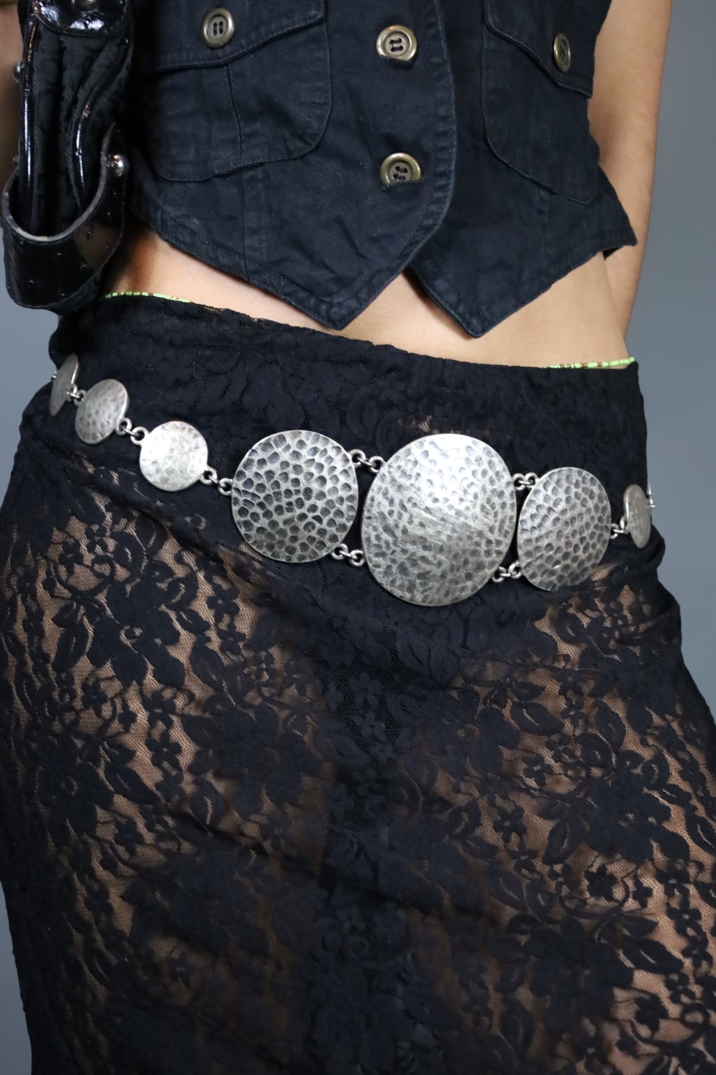 Ceinture chaîne argenté