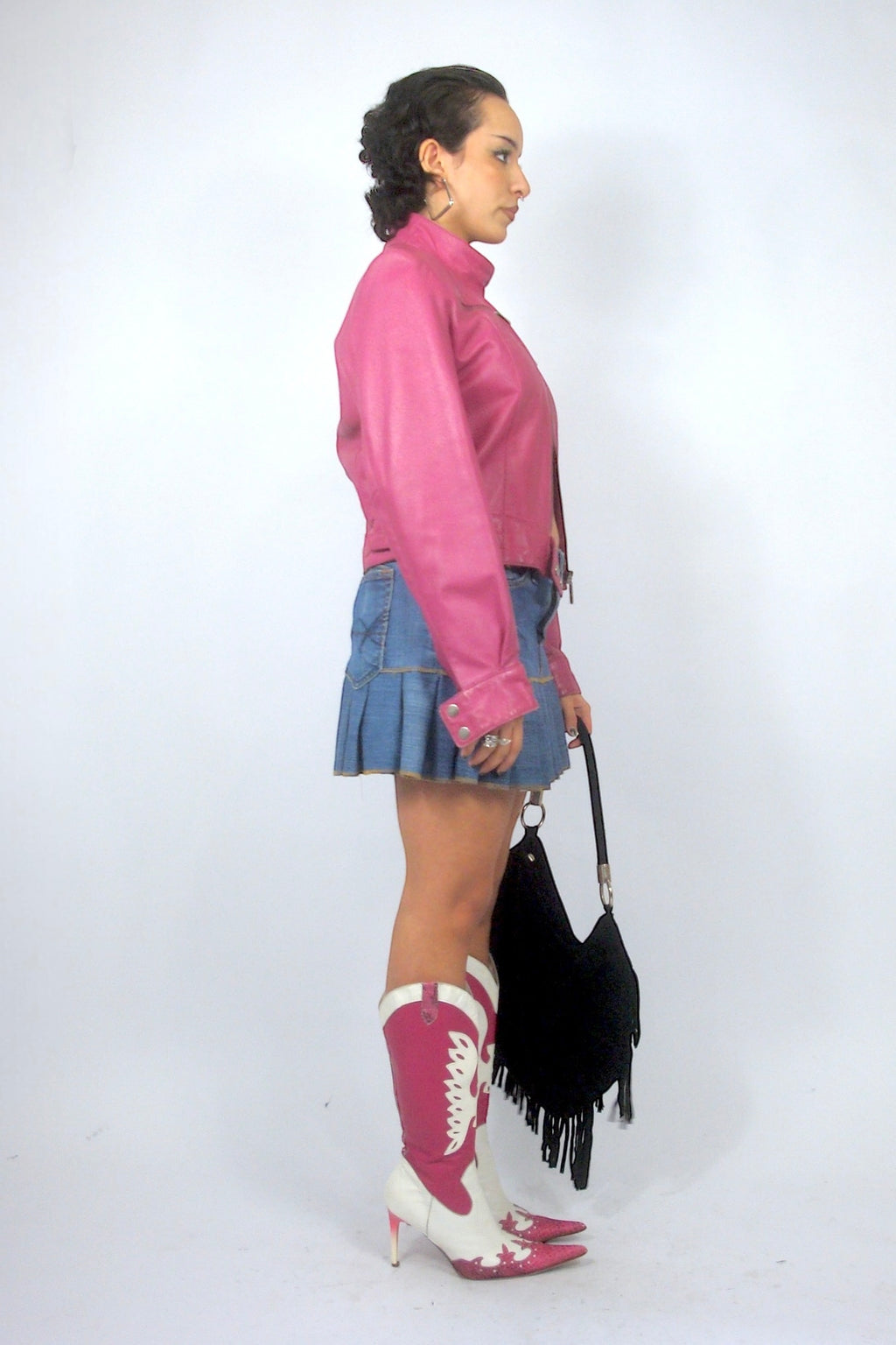Bottes Santiag rose