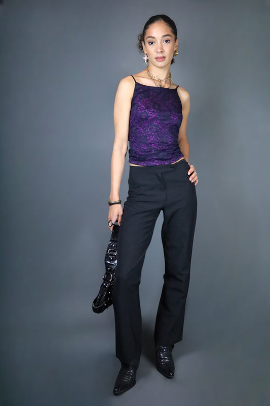 Pantalon flare noir