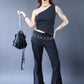 Pantalon flare noir