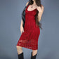 Robe en crochet rouge