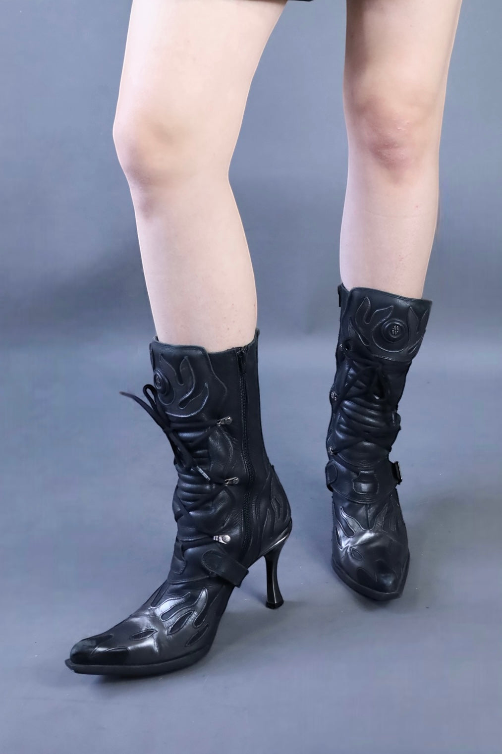 Bottes pointues noire New Rock