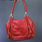 Sac en cuir rouge