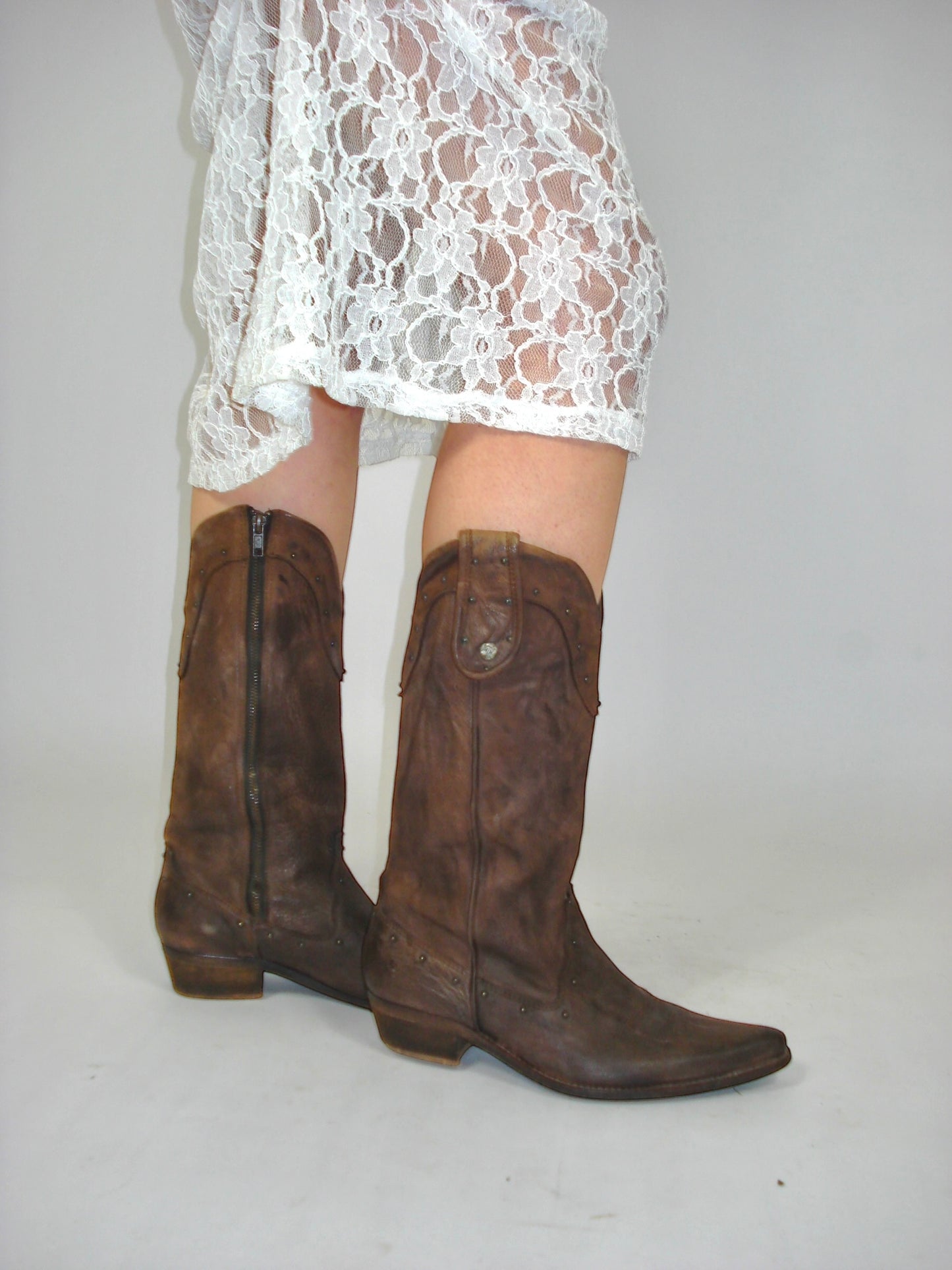 Bottes Santiag marrons