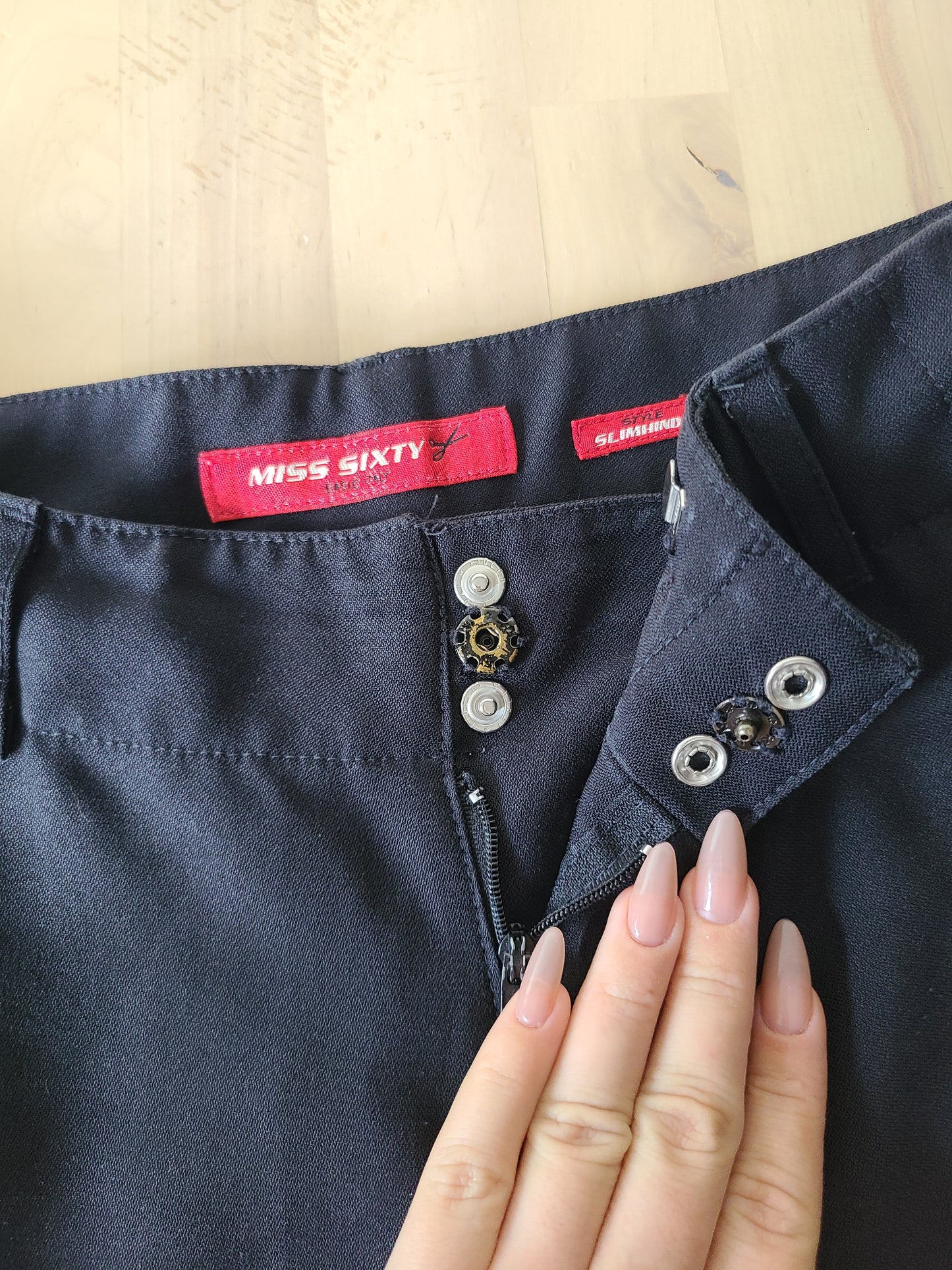 Pantalon flare noir Miss Sixty