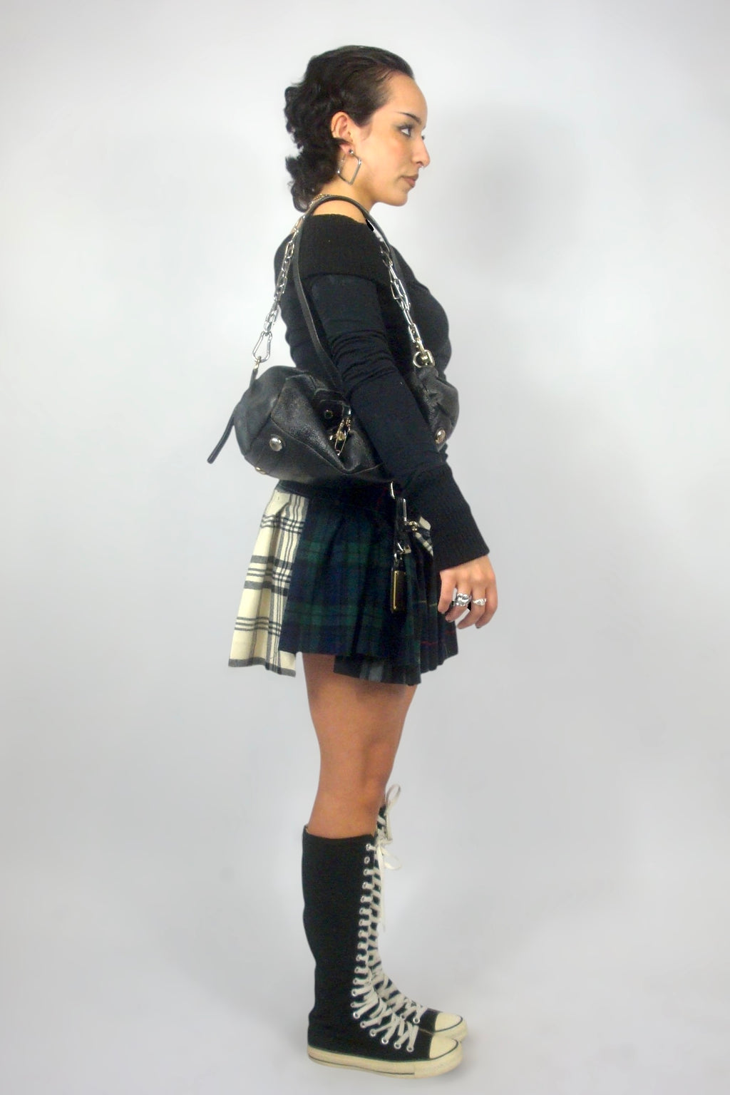 Top off shoulder noir