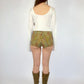 Bottes Santiags kaki