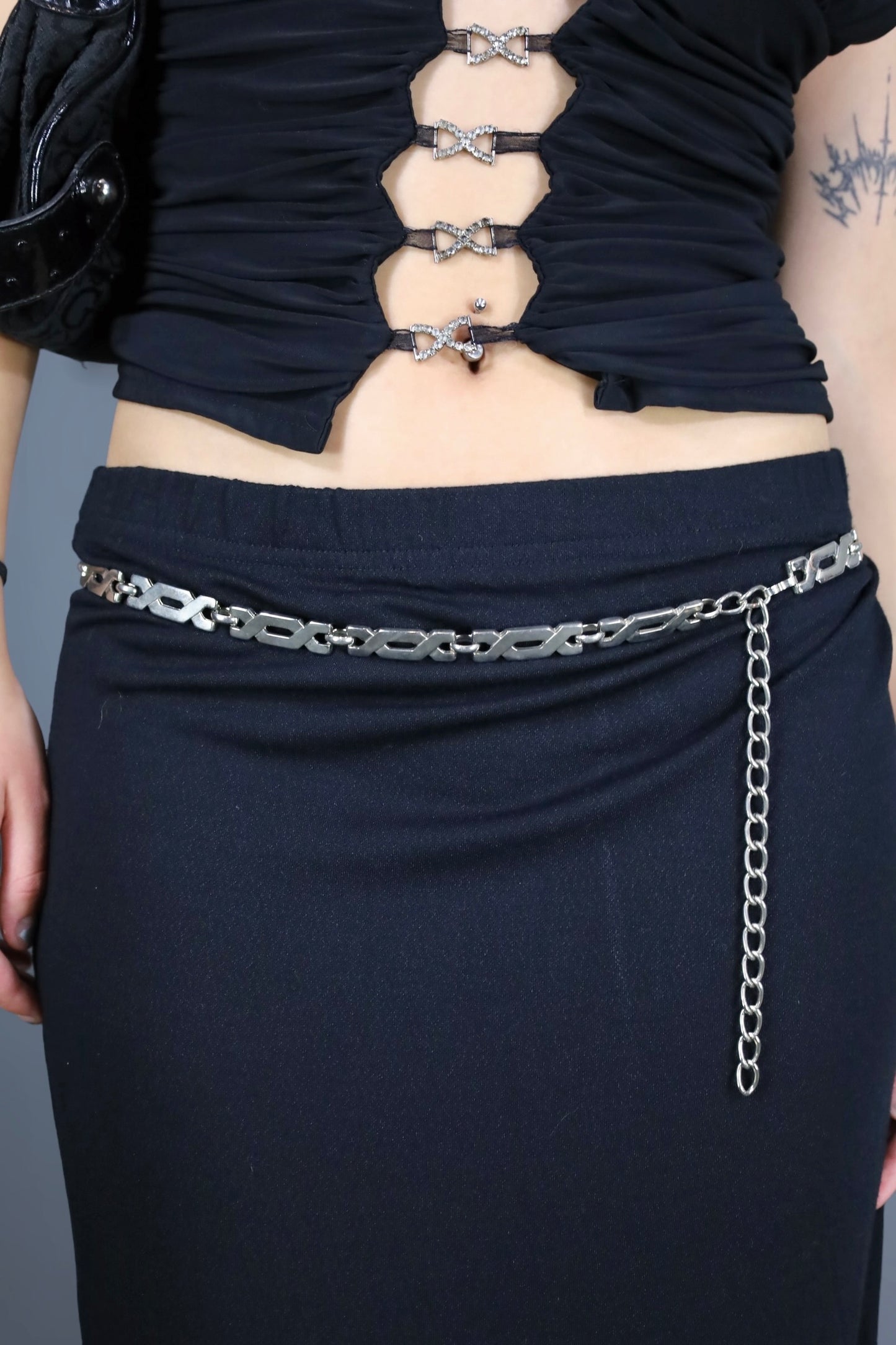 Ceinture chaîne argenté