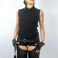 Chaps en cuir noir